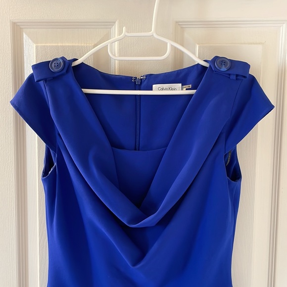 Calvin Klein Blue Dress Size 2 - Picture 3 of 8